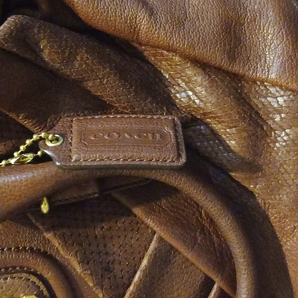 Brown Leather Coach Purse - Picture 9 of 11